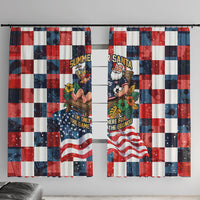 USA Soccer Summer Christmas In July Window Curtain Summer Santa World Football 2026