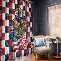 USA Soccer Summer Christmas In July Window Curtain Summer Santa World Football 2026