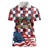 USA Soccer Summer Christmas In July Women Polo Shirt Summer Santa World Football 2026
