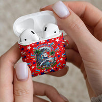 Christmas In July USA Soccer AirPods Case Surfing Santa Flamingo Summer Watermelon