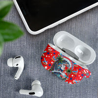 Christmas In July USA Soccer AirPods Case Surfing Santa Flamingo Summer Watermelon