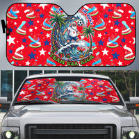 Christmas In July USA Soccer Auto Sun Shade Surfing Santa Flamingo Summer Watermelon