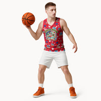 Christmas In July USA Soccer Basketball Jersey Surfing Santa Flamingo Summer Watermelon