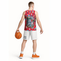 Christmas In July USA Soccer Basketball Jersey Surfing Santa Flamingo Summer Watermelon