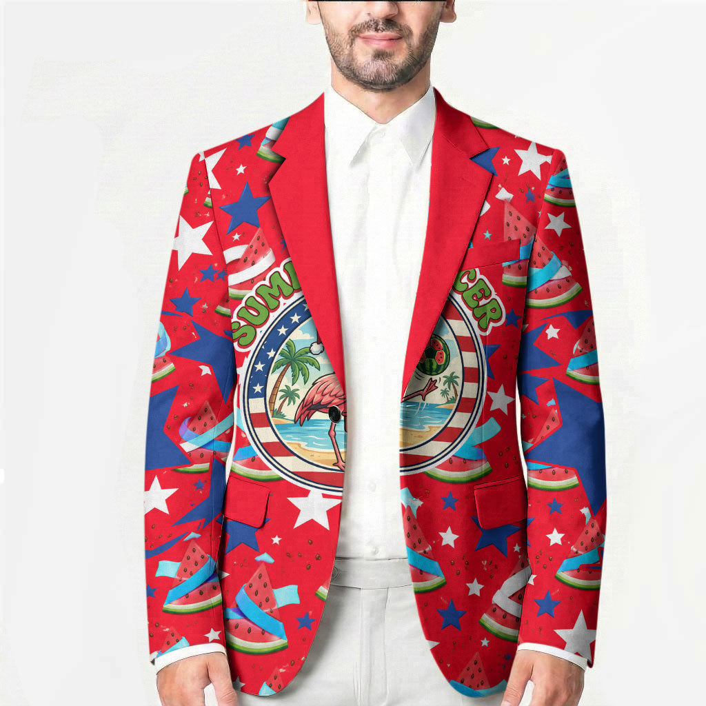 Christmas In July USA Soccer Blazer Surfing Santa Flamingo Summer Watermelon