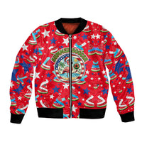 Christmas In July USA Soccer Bomber Jacket Surfing Santa Flamingo Summer Watermelon