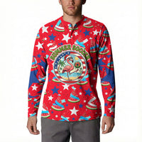 Christmas In July USA Soccer Button Sweatshirt Surfing Santa Flamingo Summer Watermelon