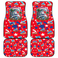 Christmas In July USA Soccer Car Mats Surfing Santa Flamingo Summer Watermelon