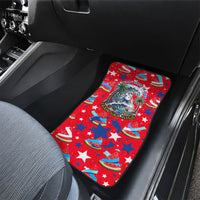 Christmas In July USA Soccer Car Mats Surfing Santa Flamingo Summer Watermelon