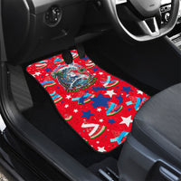 Christmas In July USA Soccer Car Mats Surfing Santa Flamingo Summer Watermelon