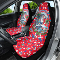 Christmas In July USA Soccer Car Seat Cover Surfing Santa Flamingo Summer Watermelon