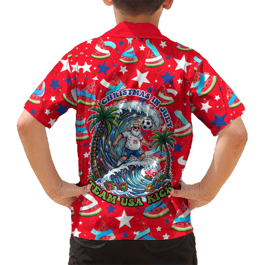 Christmas In July USA Soccer Hawaiian Shirt Surfing Santa Flamingo Summer Watermelon