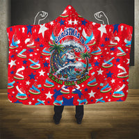 Christmas In July USA Soccer Hooded Blanket Surfing Santa Flamingo Summer Watermelon