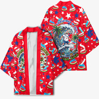 Christmas In July USA Soccer Kimono Surfing Santa Flamingo Summer Watermelon