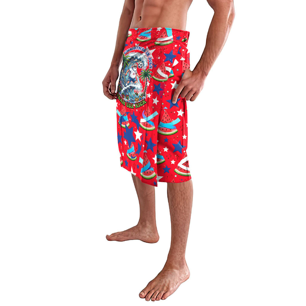 Christmas In July USA Soccer Lavalava Surfing Santa Flamingo Summer Watermelon