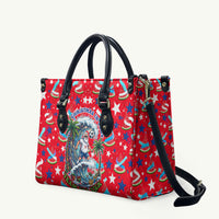Christmas In July USA Soccer Leather Bag Surfing Santa Flamingo Summer Watermelon