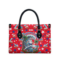 Christmas In July USA Soccer Leather Bag Surfing Santa Flamingo Summer Watermelon