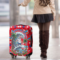 Christmas In July USA Soccer Luggage Cover Surfing Santa Flamingo Summer Watermelon