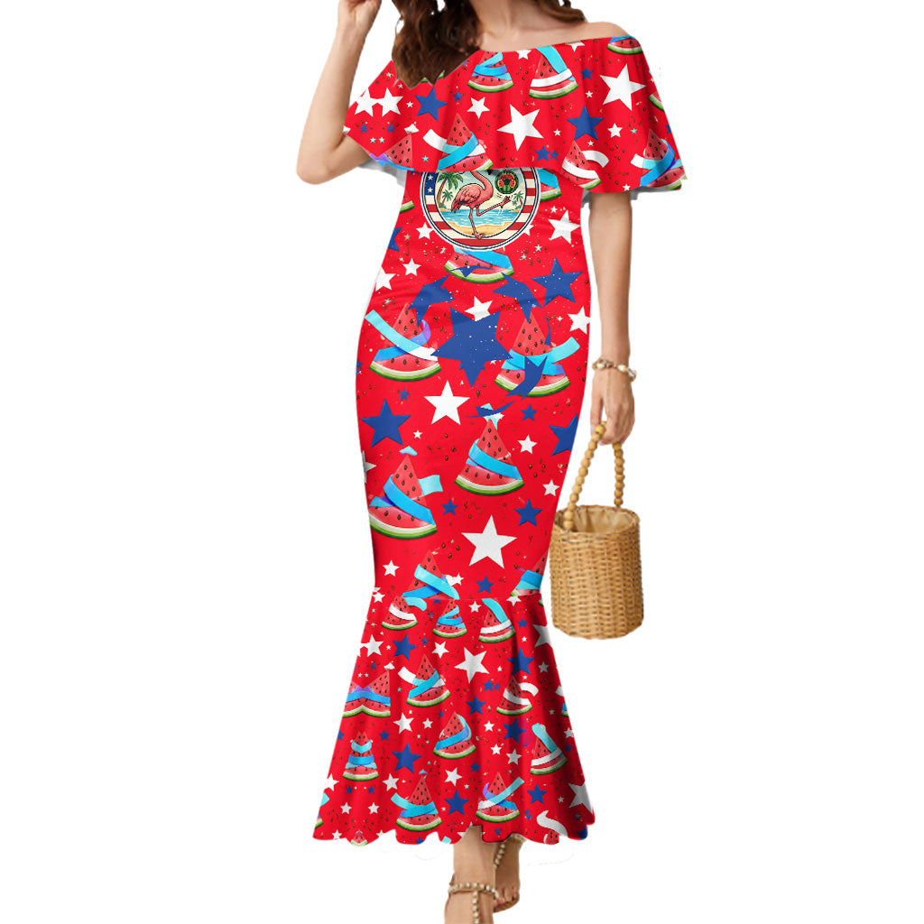 Christmas In July USA Soccer Mermaid Dress Surfing Santa Flamingo Summer Watermelon