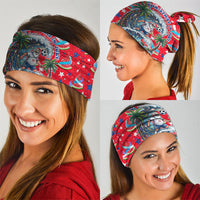 Christmas In July USA Soccer Neck Gaiter Surfing Santa Flamingo Summer Watermelon