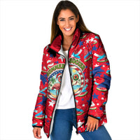 Christmas In July USA Soccer Padded Jacket Surfing Santa Flamingo Summer Watermelon