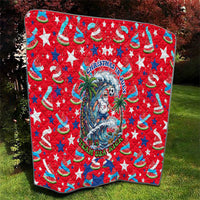 Christmas In July USA Soccer Quilt Surfing Santa Flamingo Summer Watermelon
