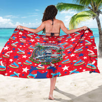 Christmas In July USA Soccer Sarong Surfing Santa Flamingo Summer Watermelon