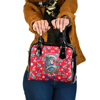 Christmas In July USA Soccer Shoulder Handbag Surfing Santa Flamingo Summer Watermelon