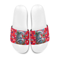 Christmas In July USA Soccer Slide Sandals Surfing Santa Flamingo Summer Watermelon