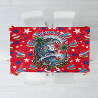 Christmas In July USA Soccer Tablecloth Surfing Santa Flamingo Summer Watermelon