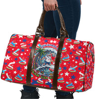 Christmas In July USA Soccer Travel Bag Surfing Santa Flamingo Summer Watermelon