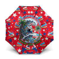 Christmas In July USA Soccer Umbrella Surfing Santa Flamingo Summer Watermelon