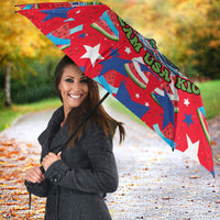 Christmas In July USA Soccer Umbrella Surfing Santa Flamingo Summer Watermelon