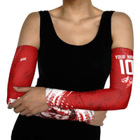 Personalized Switzerland Ibex Soccer 2026 Arm Sleeves Grunge Swiss Football Cross Mountain
