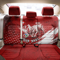 Personalized Switzerland Ibex Soccer 2026 Back Car Seat Cover Grunge Swiss Football Cross Mountain