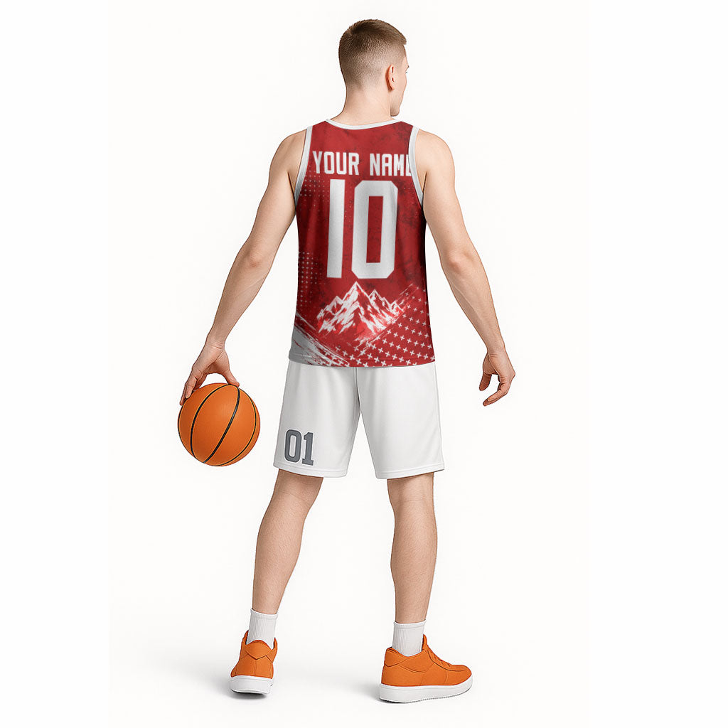 Personalized Switzerland Ibex Soccer 2026 Basketball Jersey Grunge Swiss Football Cross Mountain