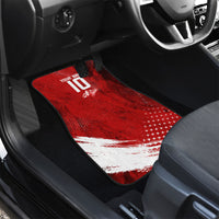 Personalized Switzerland Ibex Soccer 2026 Car Mats Grunge Swiss Football Cross Mountain
