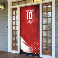 Personalized Switzerland Ibex Soccer 2026 Door Cover Grunge Swiss Football Cross Mountain