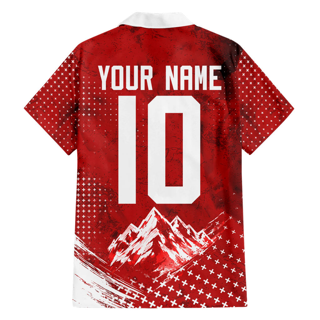 Personalized Switzerland Ibex Soccer 2026 Hawaiian Shirt Grunge Swiss Football Cross Mountain