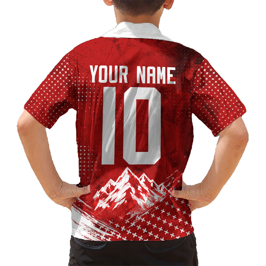 Personalized Switzerland Ibex Soccer 2026 Hawaiian Shirt Grunge Swiss Football Cross Mountain