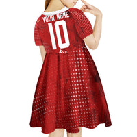 Personalized Switzerland Ibex Soccer 2026 Kid Short Sleeve Dress Grunge Swiss Football Cross Mountain