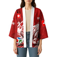 Personalized Switzerland Ibex Soccer 2026 Kimono Grunge Swiss Football Cross Mountain