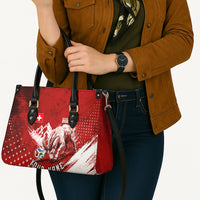 Personalized Switzerland Ibex Soccer 2026 Leather Bag Grunge Swiss Football Cross Mountain