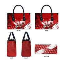 Personalized Switzerland Ibex Soccer 2026 Leather Bag Grunge Swiss Football Cross Mountain