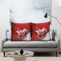 Personalized Switzerland Ibex Soccer 2026 Pillow Cover Grunge Swiss Football Cross Mountain