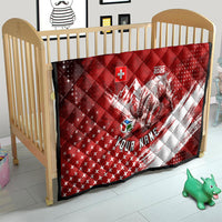Personalized Switzerland Ibex Soccer 2026 Quilt Grunge Swiss Football Cross Mountain