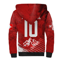 Personalized Switzerland Ibex Soccer 2026 Sherpa Hoodie Grunge Swiss Football Cross Mountain