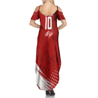 Personalized Switzerland Ibex Soccer 2026 Summer Maxi Dress Grunge Swiss Football Cross Mountain