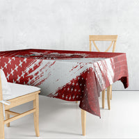 Personalized Switzerland Ibex Soccer 2026 Tablecloth Grunge Swiss Football Cross Mountain