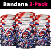 Personalized Croatia Marten Soccer 2026 Neck Gaiter Football Grunge Checkerboard Croatian Iris Floral